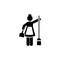 Cleaning, woman, maid, human icon. Element of hotel pictogram icon. Premium quality graphic design icon. Signs and symbols