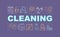Cleaning word concepts banner