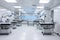 cleanroom with robots performing delicate and precise surgical operations