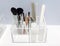 Clear acrylic holder in square shape applied for beauty organize