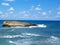 Clear azure sea water landskape and rocks near Crete coast, Greece