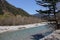 The clear Azusa River in Kamikochi, Japan