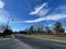 A Clear Blue Sky Over an Empty Road