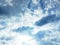 Clear blue Sky and puffy clouds.Clear blue Sky and puffy clouds.Beautiful clouds with blue sky background. Nature weather, cloud b