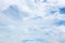 clear blue sky with white clouds on good weather.blue sky on sunlight background.skyscape.cloudscape.beautiful vast blue sky and