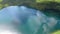 Clear blue waters of the Swiss mountain lakes