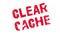 Clear Cache rubber stamp