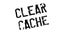 Clear Cache rubber stamp