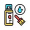 clear coating color icon vector illustration