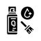 clear coating glyph icon vector illustration