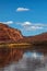 Clear day at the Colorado river bank near Lees Ferry landing, Page, AZ, USA