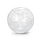 Clear glass globe 3D illustration europe and africa map