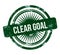 Clear goal - green grunge stamp