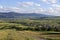 Clear green Landscape with little Village from summer Mountains Magura in Slovakia