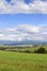 Clear green Landscape with little Village from summer Mountains Magura in Slovakia