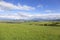 Clear green Landscape with little Village from summer Mountains Magura in Slovakia