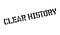 Clear History rubber stamp