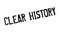 Clear History rubber stamp