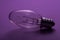 Clear Incandescent Night Light Bulbs with candelabra base on purple