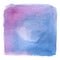 Clear light blue and purple background - watercolor hand painted illustration