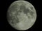 Clear moon in waxing gibbous