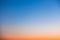 Clear orange and blue sunset sky