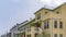 Clear Panorama Wet and snowy pathway in front of adorable homes in Daybreak Utah