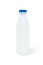 Clear plastic packaging bottles used for milk packaging