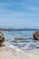 Clear sea water and stones. beautiful seascape