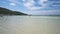 Clear sea and white sandy tropical beach on island, at Ta Waen Beach koh lan island Pattaya city Chonburi Thailand.