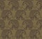 Clear seamless texture with stylized patterned elephants in Indi