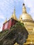 Clear sky at beauty Pagoda Shwemawdaw, Myanmar