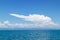 Clear sky with enormous cloud over the sea at Koh Mak in Trat, Thailand