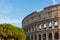 Clear sky over world famous Coliseum