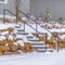 Clear Square Stairs leading to the yard of a home in Daybreak