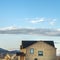 Clear Square View of new houses under construction under stunning blue sky with clouds