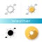 Clear sunny sky icon