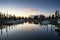 Clear sunrise in Te Anau, New Zealand