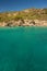 Clear torquoise water and caribbean island