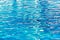 Clear transparent light blue water in the pool. Texture, water background in the pool_