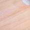 Clear varnish on surface of beech worktop