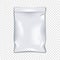 Clear vinyl resealable zipper pouch mockup. Empty transparent plastic bag with zip lock mock-up. PVC sleeve zipper package