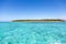 clear water around Green Island in the Great Coral Barrier, Cairns, Queensland, Australia.