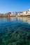 Clear water of Chania habour, Crete, Greece