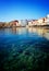 Clear water of Chania habour, Crete, Greece