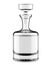 Clear White Decanter for Whiskey, Vodka, Gin, Wine, Tincture, Moonshine or Tequila Isolated on White.