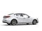 Clear white modern fast business car - tail side view