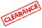 Clearance - Rubber Stamp on White Background