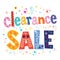 Clearance sale decorative lettering type design