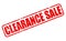 Clearance sale red stamp text